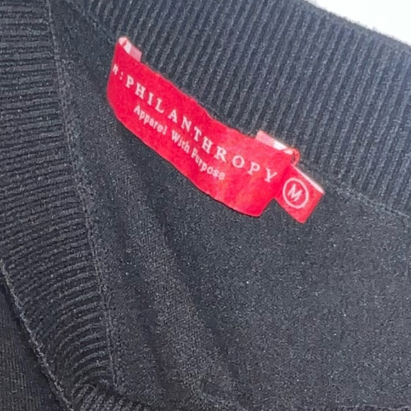 n:Philanthropy one-shoulder silk blend black sweater dress - Picture 6 of 9